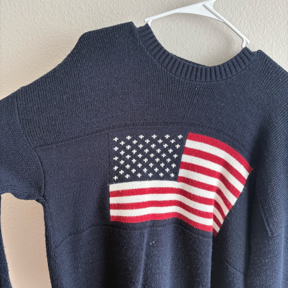 Boca Classics Navy Knit American Flag Sweater - Picture 2 of 5